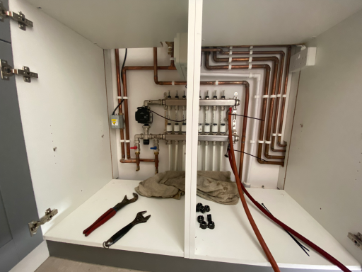 Filling and commissioning underfloor heating